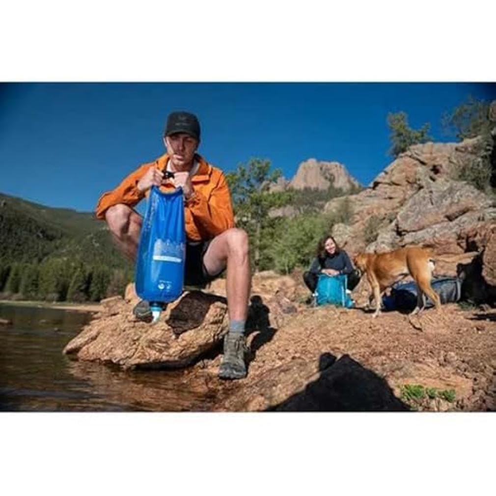 Katadyn BeFree Gravity Water Filter 10L for Base Camp, Large Groups & Emergency Preparedness | 0.1 Micron Hollow Fiber Filter Removes Bacteria & Protozoa, 1,000L Capacity, BPA-Free
