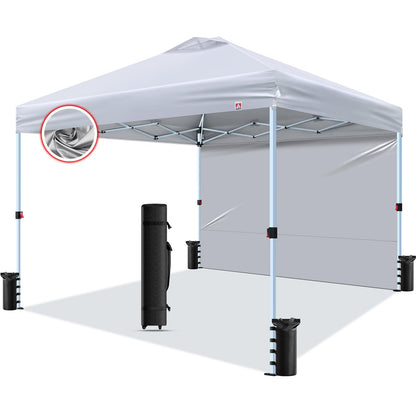 CLAETF 10x10 Pop Up Canopy Tent,10X10FT (White, 10x10FT)