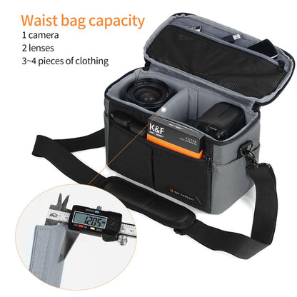 K&F CONCEPT Camera Bag EVA Waterproof 2 in 1Camera Backpack Shoulder Bag 32L Large Capacity with Rain Cover Storage for 15.6" Laptop for Photography