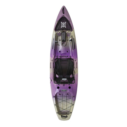 Perception - Pescador Pro 10 - Sit on Top Fishing Kayak with Adjustable Lawn Chair Seat - Large Front and Rear Storage - 10.6 ft - Purple Camo