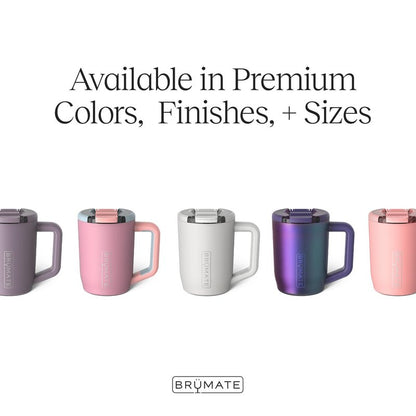 BrüMate Müv - 15oz 100% Leak Proof Insulated Coffee Mug with Handle & Lid - Stainless Steel Coffee Travel Mug - Double Walled Coffee Cup (Eclipse)