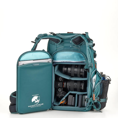 Shimoda Explore v2 25 Women's Starter Kit, Outdoor Photography Adventure Backpack with Small Mirrorless Core Unit, Fits Mirrorless and DSLR Cameras, 14-inch Laptop Sleeve, Rain Cover Included, Teal