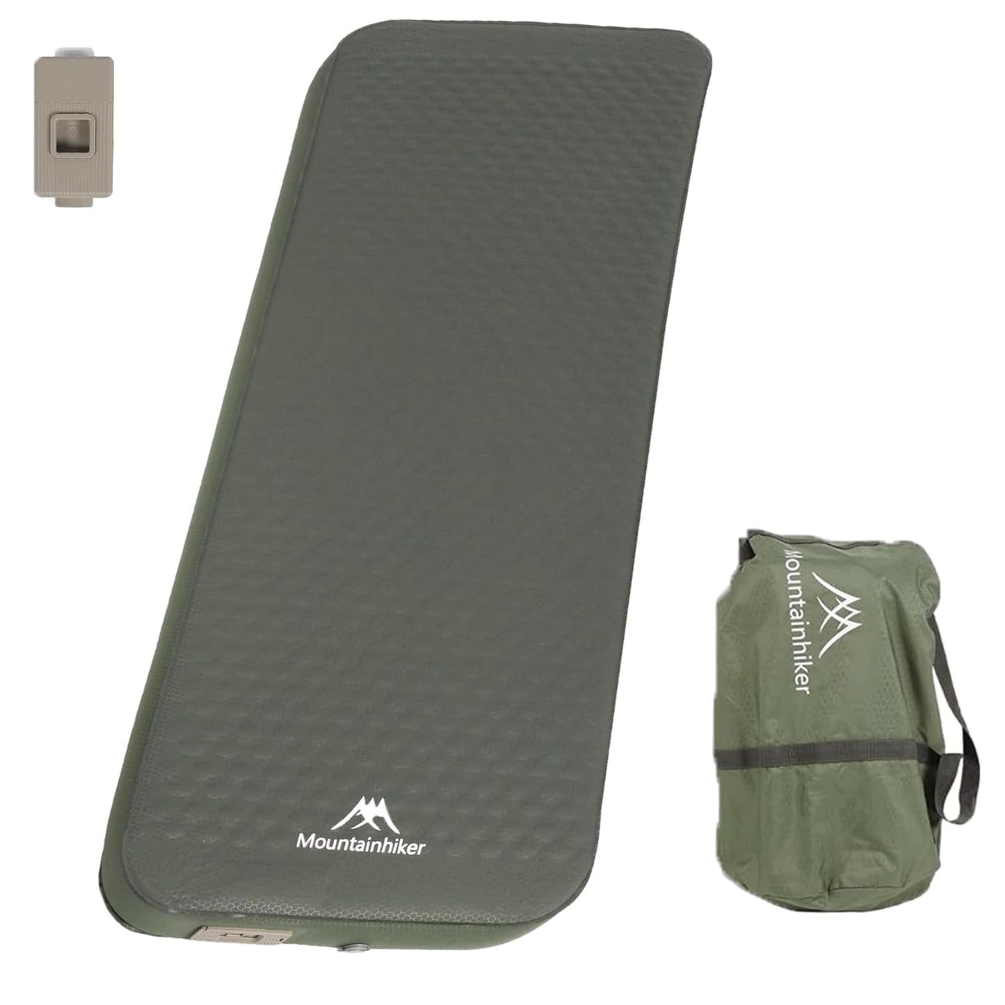Self Inflating Sleeping Pad with Foam and Electric Pump，Innovative Y-Shaped Telescopic Structure，4.3" Thick Ultraportable Camping Mattress，Outdoor Compact Air Mat for Tent Car（4.2*79*28 inch）