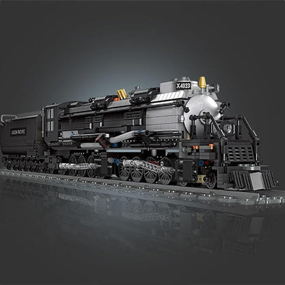 BIGBOY Steam Train Building Kit and Engineering Toy BIGBOY Locomotive with Track Display Set Collectible Steam Locomotive Display Kit Gift for Train Lovers(1608Pieces)