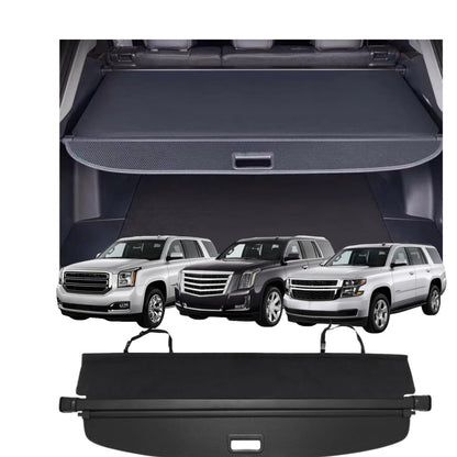 Deluden Retractable Cargo Cover Compatible with 2015-2020 Chevrolet Tahoe GMC Yukon (No XL) Cadillac Escalade (No ESV) Standard Wheelbase Trunk Security Shade (Not for Yukon XL/Escalade ESV/Suburban)
