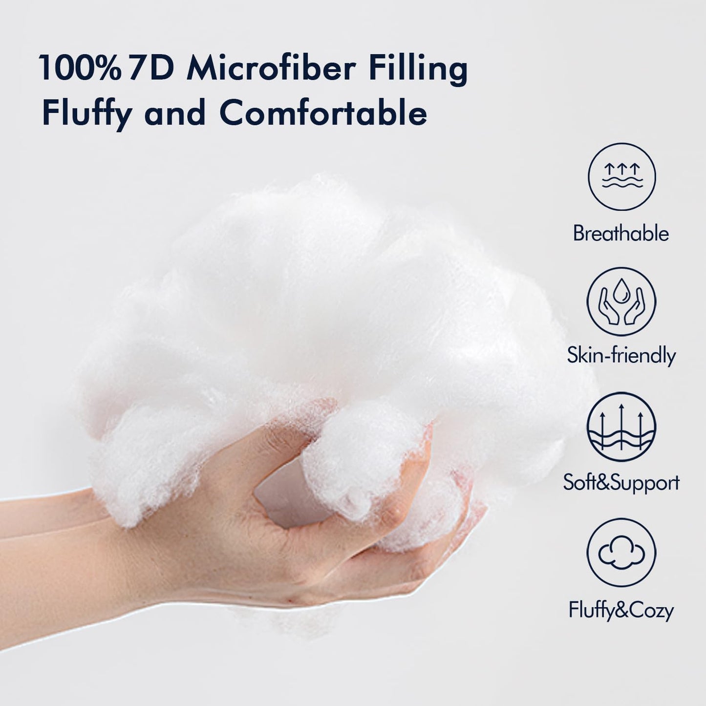 MIULEE Outdoor Pillow Inserts - Water-Resistant Decorative Throw Pillows | Pack of 2, 12x12 Inches