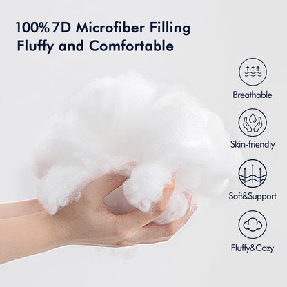 MIULEE Outdoor Pillow Inserts - Water-Resistant Decorative Throw Pillows | Pack of 2, 12x12 Inches