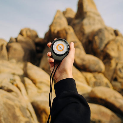 Sun Company Altimeter 203 - Battery-Free Altimeter and Barometer | Weather-Trend Indicator with Rugged ABS Case and Lanyard | Reads Altitude from 0 to 15,000 Feet