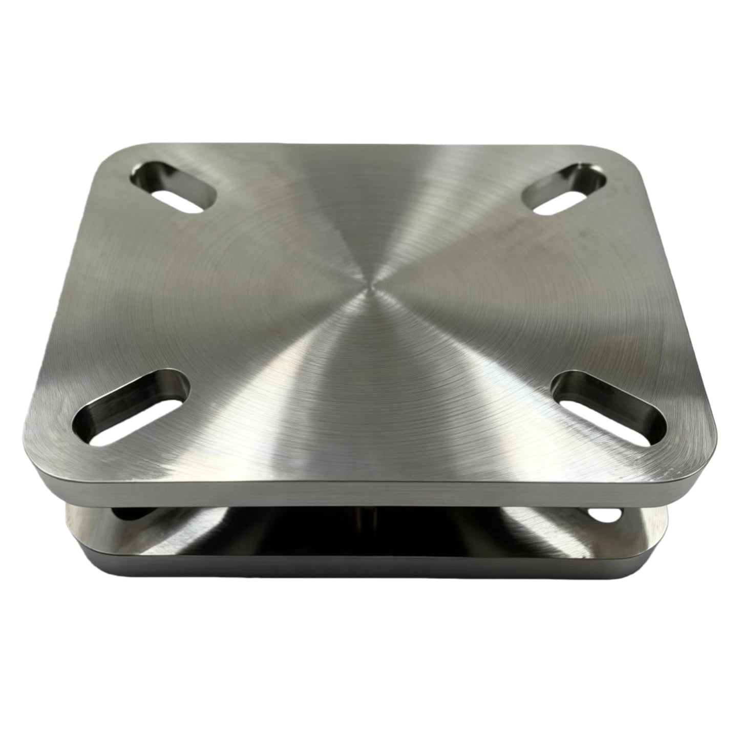 BoCID Heavy Duty Bearing Plate Turntable 5,500 Lb Rating Greaseablle, Kingpinless Design, for Workstations & Displays Industrial Ball Bearing Turntable Swivel Plate 6.3"x4.53"