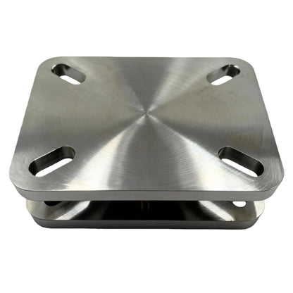 BoCID Heavy Duty Bearing Plate Turntable 5,500 Lb Rating Greaseablle, Kingpinless Design, for Workstations & Displays Industrial Ball Bearing Turntable Swivel Plate 6.3"x4.53"