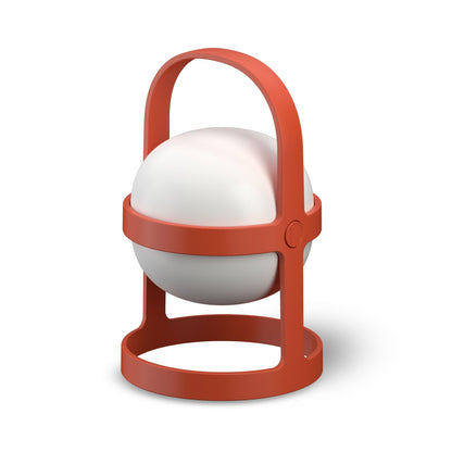 Rosendahl Soft Spot Solar Circular Lantern - 9.8 in., Elegant & Durable Solar-Powered Lantern with Rechargeable USB, Ideal for Indoor and Outdoor Use, Cozy Home Lighting and Decor (Terracotta)