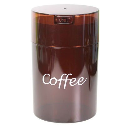 Coffeevac 1LB – Patented Airtight Container | Multi-use Vacuum Container Works as Smell Proof Containers for Ground Coffee and Coffee Bean Containers. White Floral