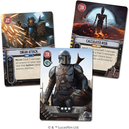 Asmodee Star Wars: The Mandalorian Adventures Board Game - Cooperative Missions Inspired by Season 1 Strategy Game for Kids and Adults Ages 12+ 1-4 Players 30-60 Minute Playtime