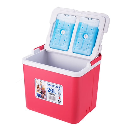 11/17/28 Qt Insulated Portable Cooler Leak-Proof Ice Chest Lunch Box Hard Coolers with Ice Packs for BBQ, Camping, Pincnic-Red