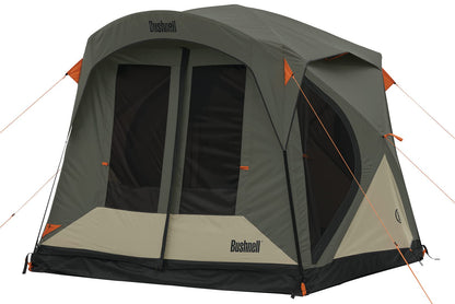 Bushnell Tent | Instant Pop Up 3P / 4P/ 6P / 8P Hub Style Tents | Best Pop Up Tent for Camping, Hiking, Family Camping, Hunting, Fishing, and Basecamp (4 Person)