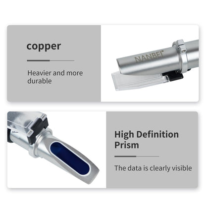 NANBEI 0-32% Brix Meter Refractometer with ATC, brix Refractometer,lab Refractometer forfruit, Fruit Juice,Wine Making
