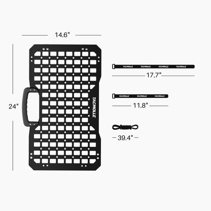 TACMOLLE 2-Pack Gun Rack with Portable Tactical Rigid MOLLE Panel