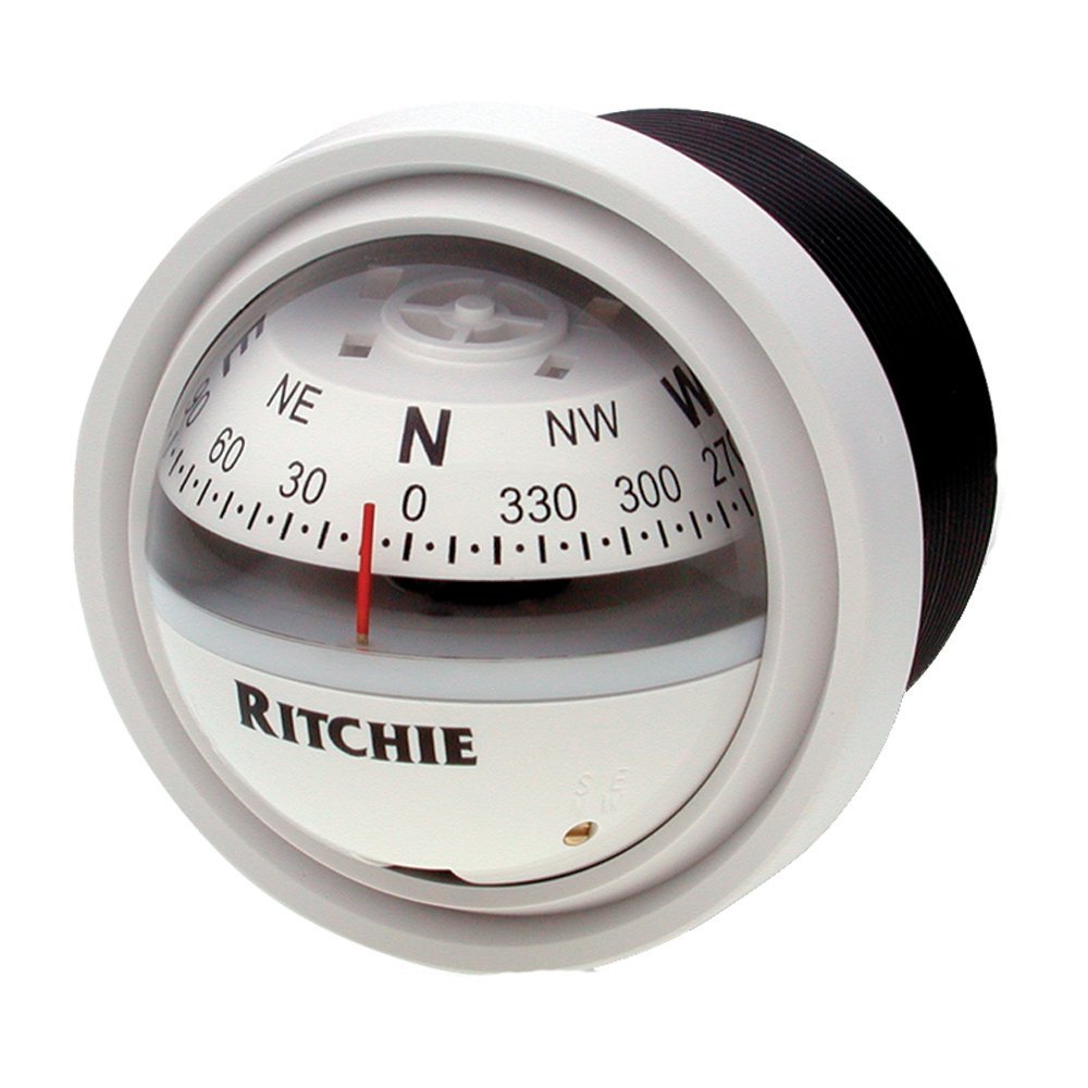 Ritchie Explorer Dash Mount Compasses 2-3/4 Dial Dash Mount Explorer Compass, White