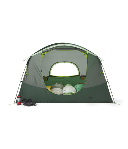THE NORTH FACE Sequoia 6 Tent - Six-Person Waterproof Camping Tent, Spacious & Easy to Set Up, 2 Zipper Doors, Agave Green/Granny Smith, One Size