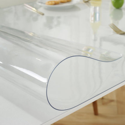 LovePads Frosted Desk Mat 16 x 32 Inch, 1.5mm Thick Frosted Table Protector, Waterproof Plastic Table Cover Protector, PVC Desk Protector Mat, Vinyl Desk Cover for Desktop, Coffee & Dining Table