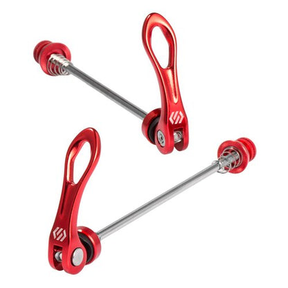Chooee Quick Release Skewers Front & Rear Set for Mountain Bike,red