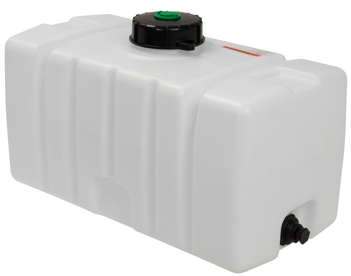 Elkhart Plastics 50 Gallon Water Storage Tank and Sprayer Tank, Square Plastic Reservoir for Water and Non-Flammable Liquids, 38.00" L x 18.85" W x 22.55" (107049A03)
