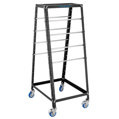 Pack Rack Plus Tool Storage Organizer on Wheels - Durable A-Frame Tool Caddy with Wheels - Versatile & Ready to Assemble Rolling Tool Cart - Mobile Rack w/Slotted Trays, Pegboard Panels, & More