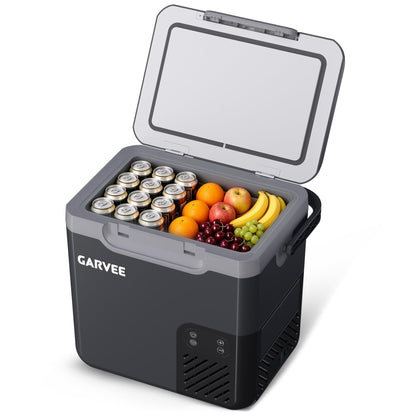 Car Refrigerator, 19QT(18L) Car Fridge Portable Freezer Compressor Electric Cooler, Portable Refrigerator, Rapid Freezing, -4°f to 68°f, 12/24V Can Internal Battery (Not Included) LCD Built-in Light