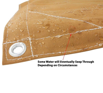 Mytee Products 20' x 20' Tan Canvas Tarp 12oz Heavy Duty Water Resistant
