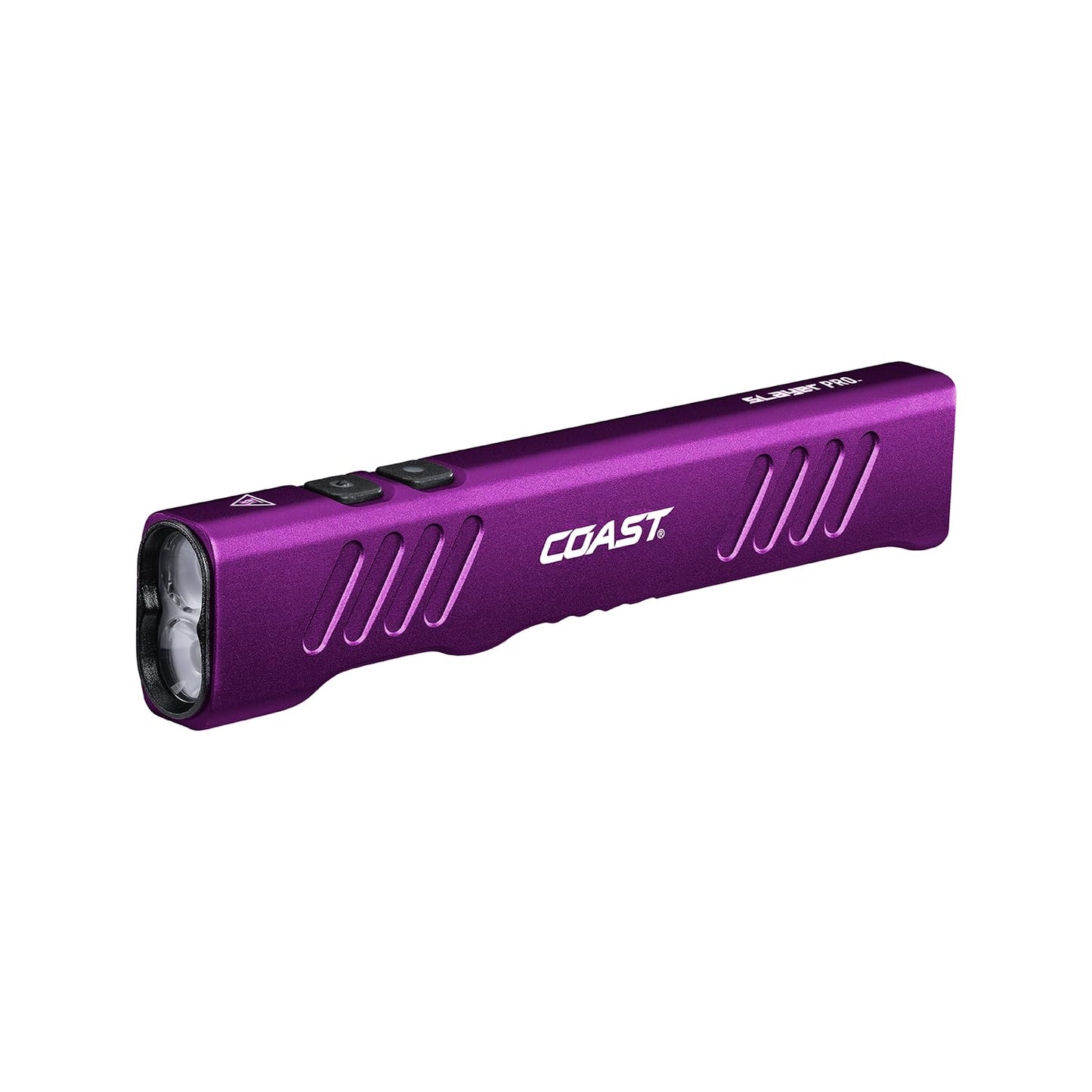 Coast Slayer 1150 Lumen USB-C Rechargeable LED Flashlight with Spot/Flood, Memory Mode and Pocket Clip, Purple
