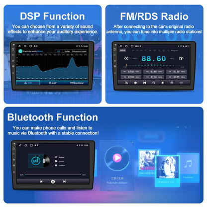 Car Stereo Radio for Jeep Wrangler JK 2007-2018 Dodge RAM 1500 Chrysler Compass Grand Cherokee, Android 13 2GB 64GB 10 Inch Touchscreen, Wireless CarPlay Android Auto, Backup Camera, FM AM WiFi RDS