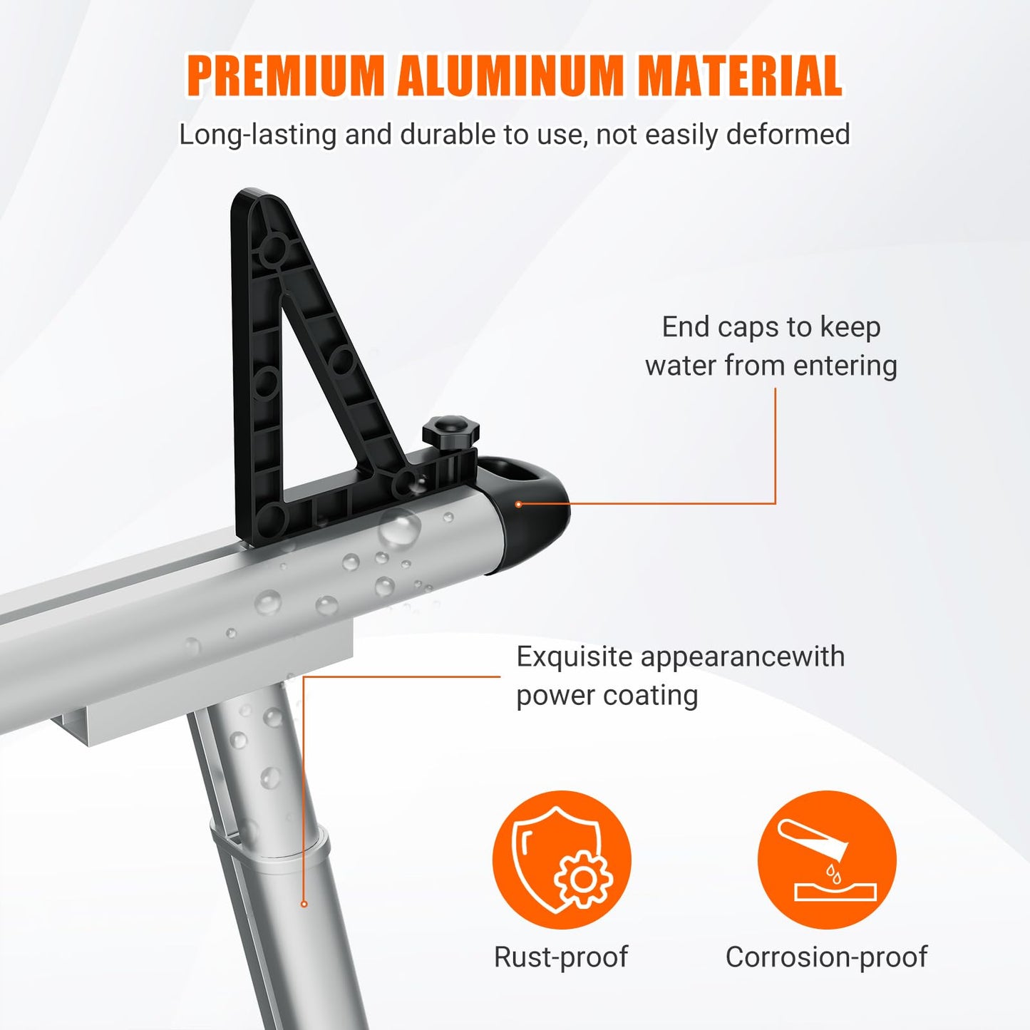 Truck Rack, 17"-29" Aluminum Adjustable Ladder Rack for Trucks, 800 lbs Capacity Heavy Duty Truck Bed Rack with Non-Drilling C-Clamps, Pickup Truck Racks for Kayak, Surfboard, Lumber, Ladder