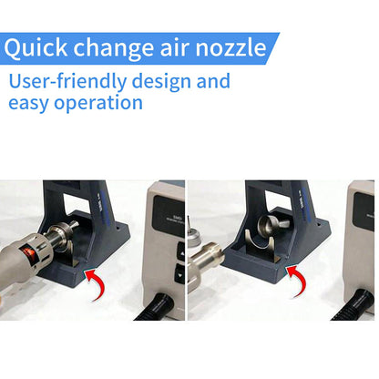 Hot Air Rework Station, ATTEN ST-862D 1000W Digital Display Automatic Sleep Hot Air Gun Soldering Station, Adjustable Temperature Desoldering Gun BGA Rework Station