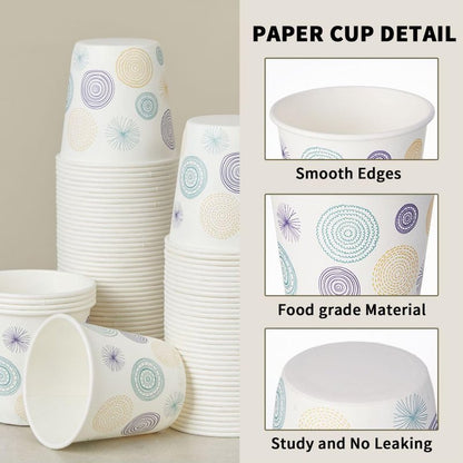 Tamone 300 Pack Halloween Cups 3 oz Bathroom Cups, Small Mouthwash Cups, 3 oz Paper Cups Disposable,3oz Orange Paper Cups for Party, Picnic, BBQ, Travel, Home and Event