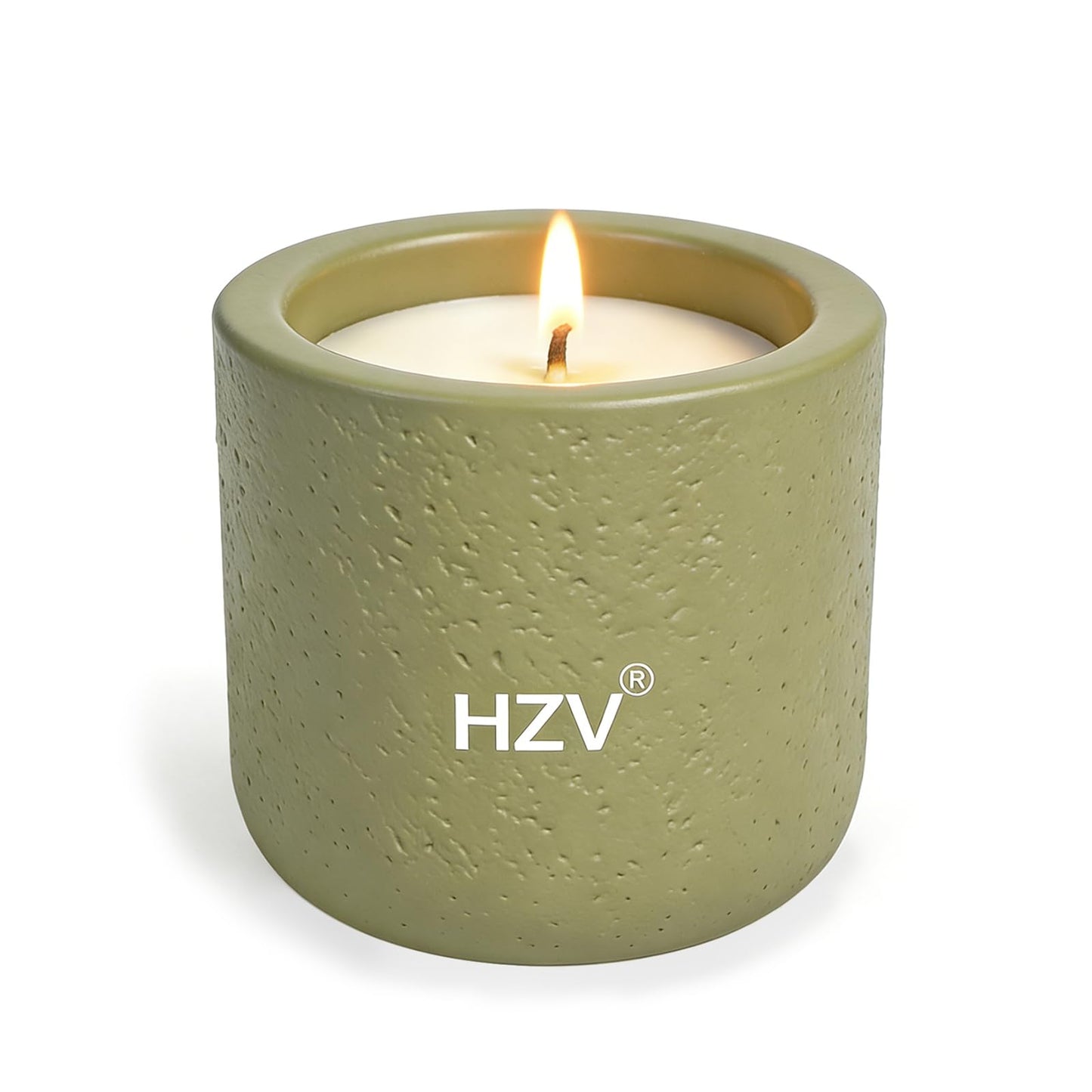 HZV Manly Stress Relief Scented Candle for Men, Soy Wax Moss Forest Aroma Candle, 25H Long Lasting Clean Burning for Relax Meditation Yoga Spa, Unique Candle Gifts for Father Husband Boyfriend
