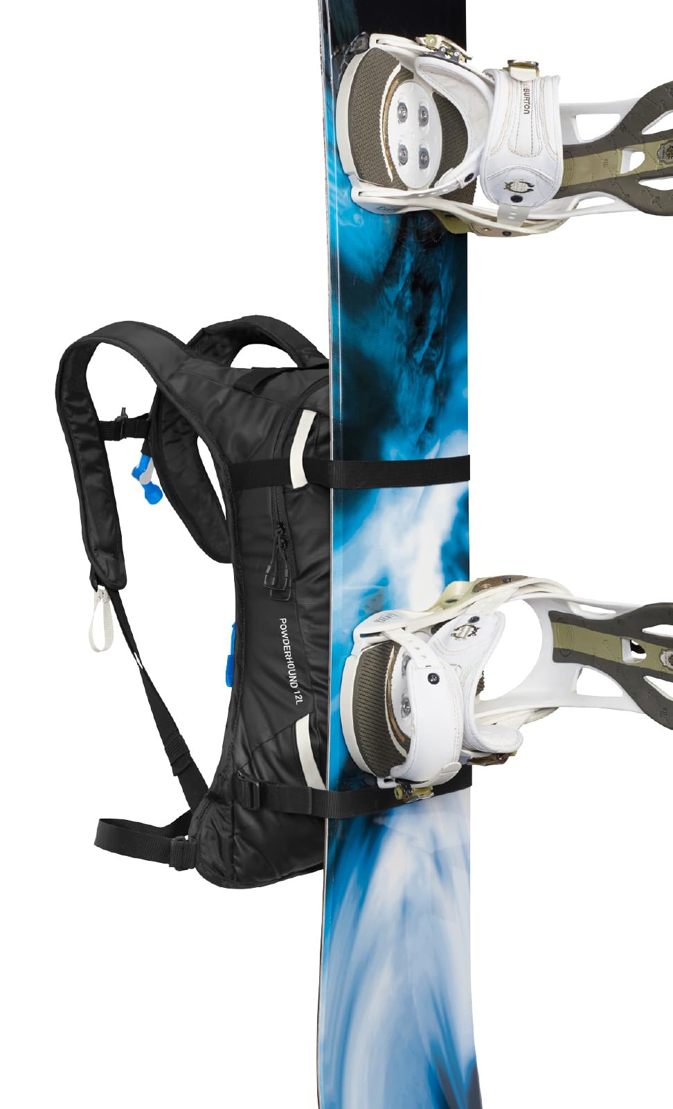CamelBak Powderhound 12 Snow Hydration Pack with Ski and Snowboard Carry, Insulated Design for All Day Winter Riding, Black/White