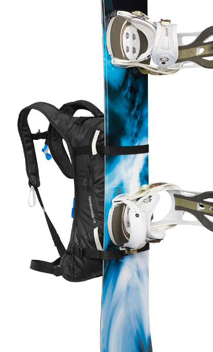 CamelBak Powderhound 12 Snow Hydration Pack with Ski and Snowboard Carry, Insulated Design for All Day Winter Riding, Black/White