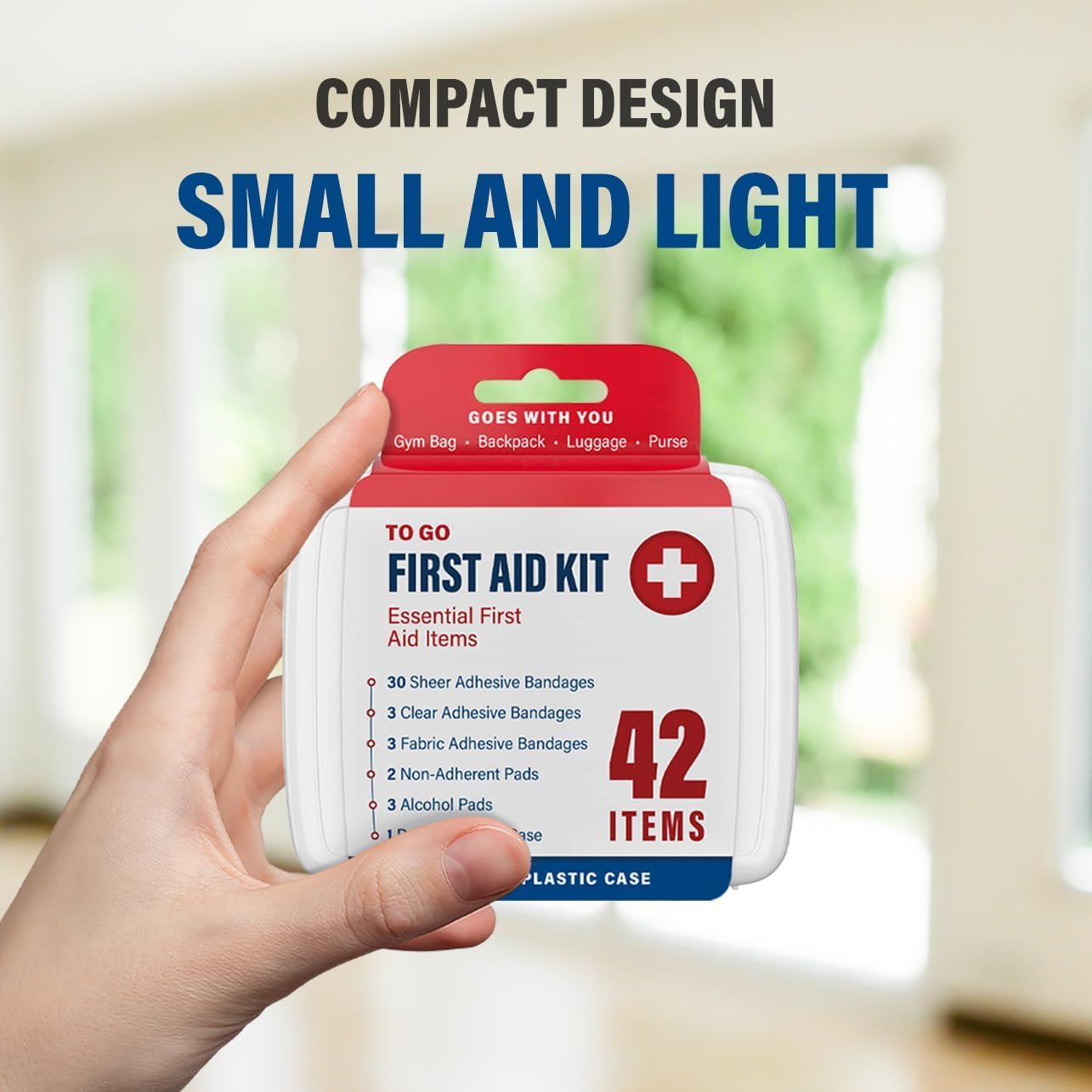 DecorRack 4200 Piece First Aid Kit, 100 Individual Boxes of 42 Items Each, First Aid Kits for Minor Cuts, Scrapes, Travel, Car, Home, Work, Field Trips or Camping (4200pcs, 100 Pack)