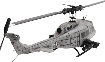 RC ERA C032 RC Helicopter 1/48 Scale 2.4G 6CH UH-1 Huey Flybarless RC Helicopter 6-Axis Gyroscope Stabilization with Altitude Hold &amp 3D Inverted Flight for Adults Enthusiasts(1 Battery)