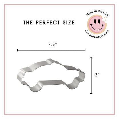 Foose Cookie Cutters Police 4 Piece Set - 4.25 in Police Badge, 4 in Police Car, 4 in Hand Gun, 3.5 in Bullet Proof Vest, Hand Made in the USA