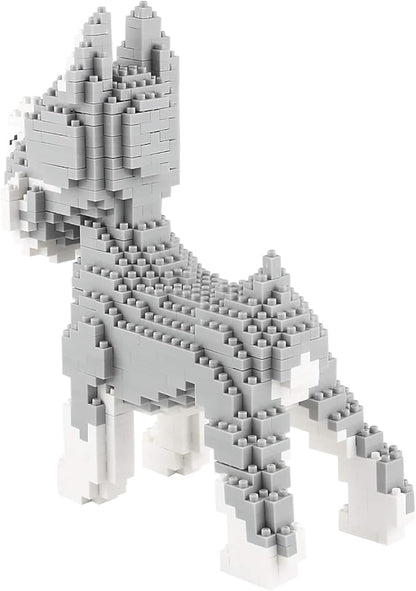Larcele Dog Micro Building Blocks Pet Mini Building Toy Bricks880 Pieces KLJM-02 (Schnauzer)
