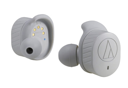 Audio-Technica ATH-SPORT7TWGY SonicSport Wireless in-Ear Headphones, Gray
