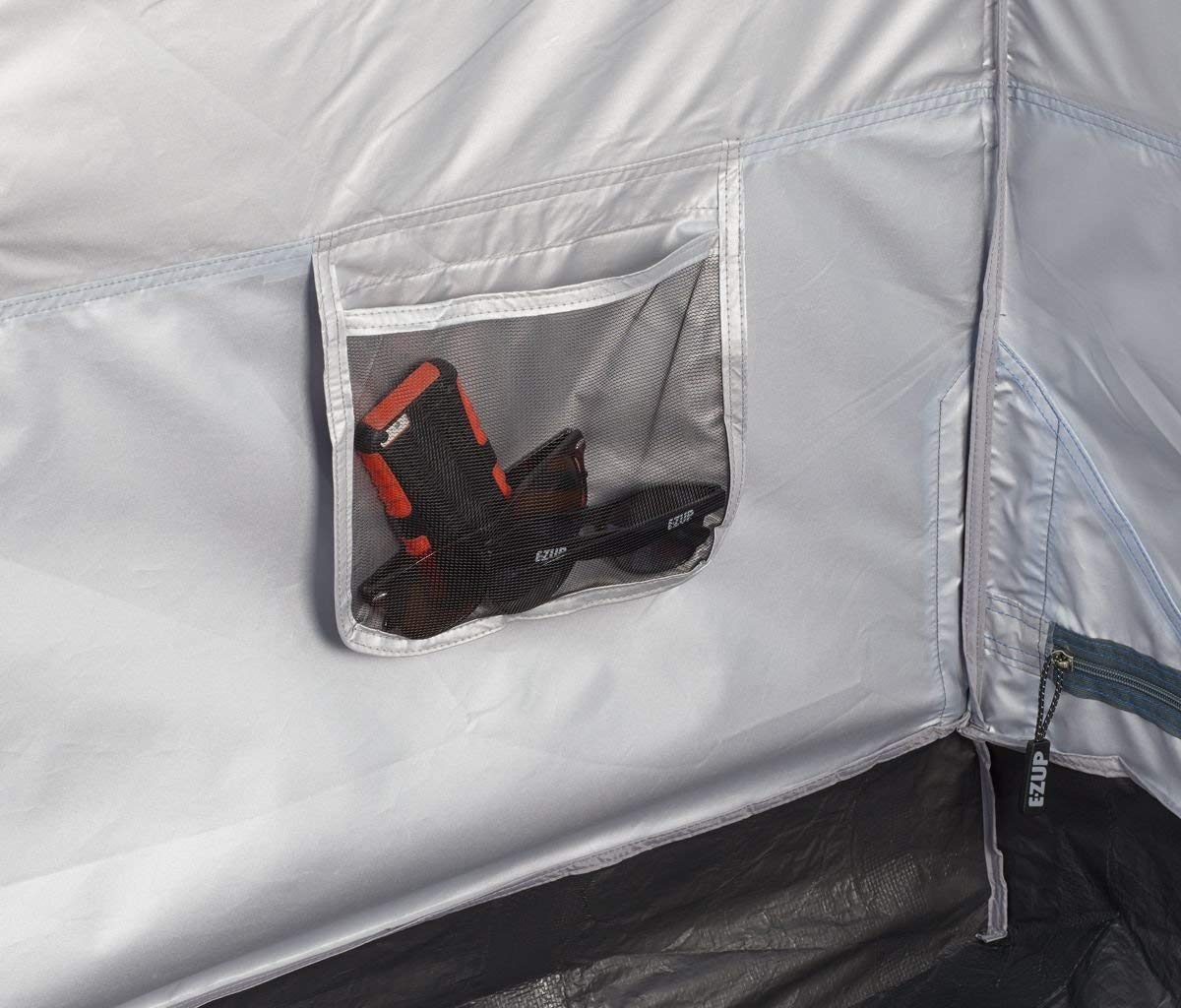 E-Z UP Camping Cube 6.4, Converts 10' Straight Leg Canopy into Camping Tent (Canopy/SHELTER NOT Included), Splash