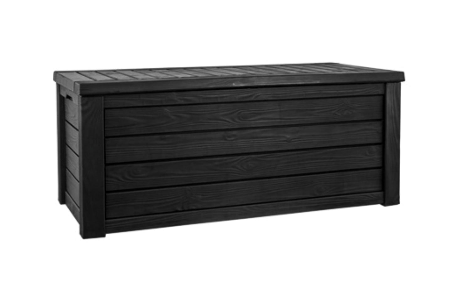 Keter Westwood 150 Gallon Resin Large Outdoor Storage Box for Patio Furniture, Outdoor Cushions, Garden Tools and Pool Floats, Dark Grey