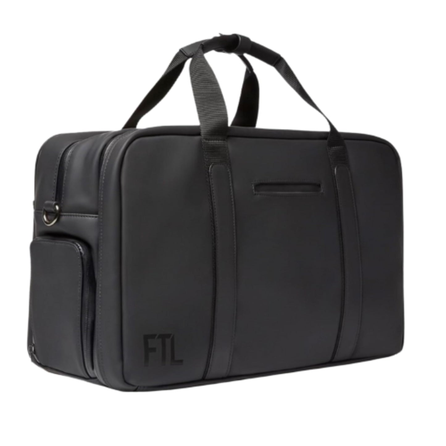 The FTL Pro Mens Travel Bag - 30L Premium Work to Gym Weekender Duffel with Garment Bag, Shoe Space & 18" Laptop Sleeve - Organized Athletic Business Carry On Hybrid, Fits Under Airplane Seat - Black