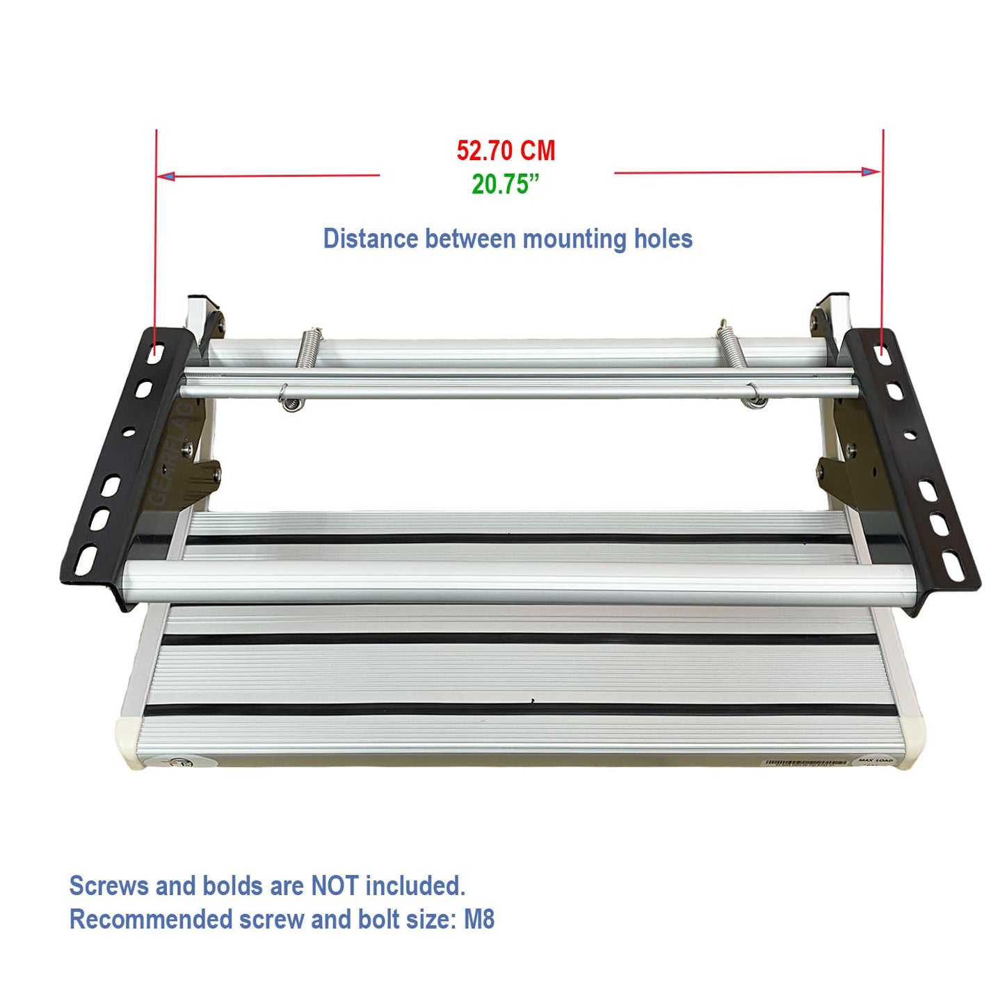GEARFLAG Manual RV Step – Folding Aluminum Entry Step with Anti-Slip Surface, 440 lbs Capacity – for Camper, Trailer, Motorhome