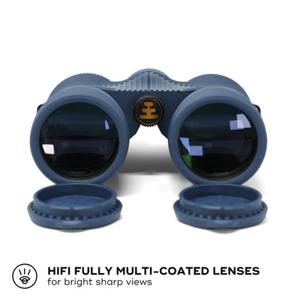 Nocs Provisions Field Issue Compact 8x42 Waterproof Binoculars, Shockproof, Fogproof, 8X Magnification, Bak4 Prism, Multi-Coated Lens, Adults & Kids, Wildlife Viewing, Bird Watching, Hunting & Hiking