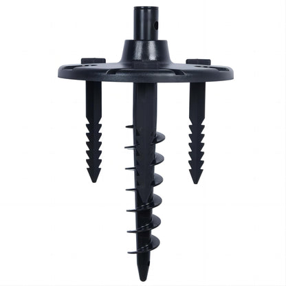 LUTEC Ground Spike for Post Light, Plastic, Black, Model 9700359330
