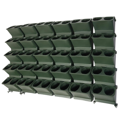 30 Pockets Self Watering Wall Planter Indoor Outdoor Planters Vertical Garden Stackable Wall-Mounted Planter Hanging Flower Herbs Vegetables for Home Balcony Decoration