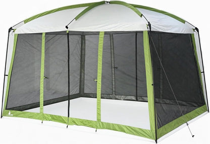 Screen House Tent, 11 x 9 x 80 inches, 3 Season Outdoor Shelter, Mesh Windows for Camping, Picnic, or Beach